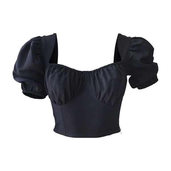 Club Senorita Crop Top - Black