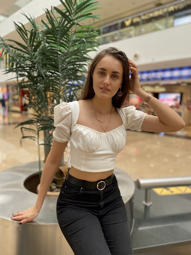 White Crop Top