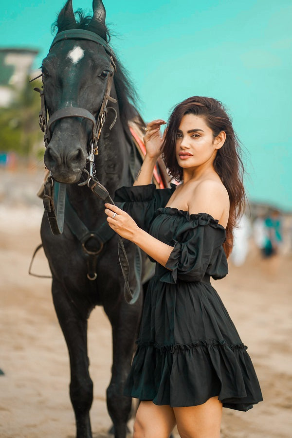 Black Summer Frill