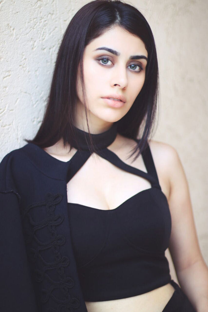 Black Choker Senorita Crop Top