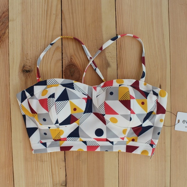 Dancing Shapes Senorita Crop Top(Padded)