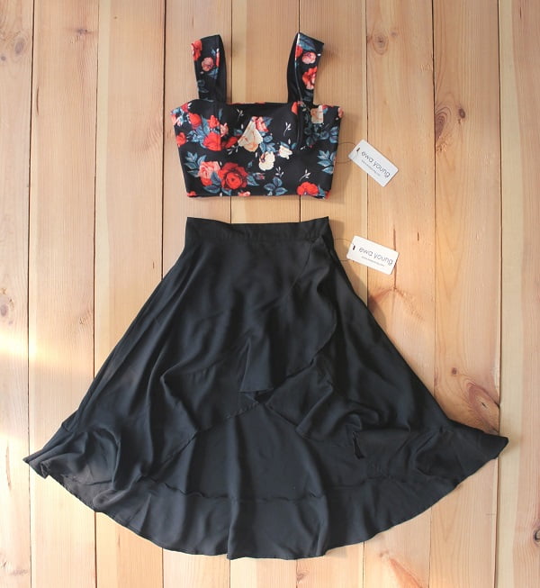 Black Floral Buena Combo