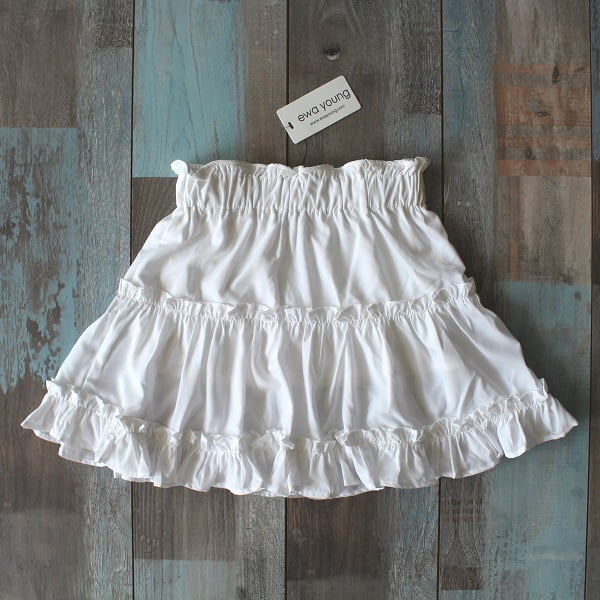 Brooklyn Skater Skirt - Pearl