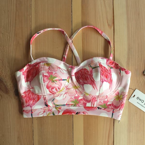 Padded crop tops online