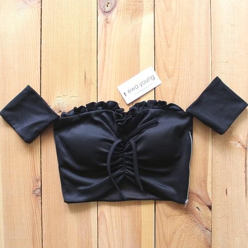 Bonita Crop Top (Padded) - Black