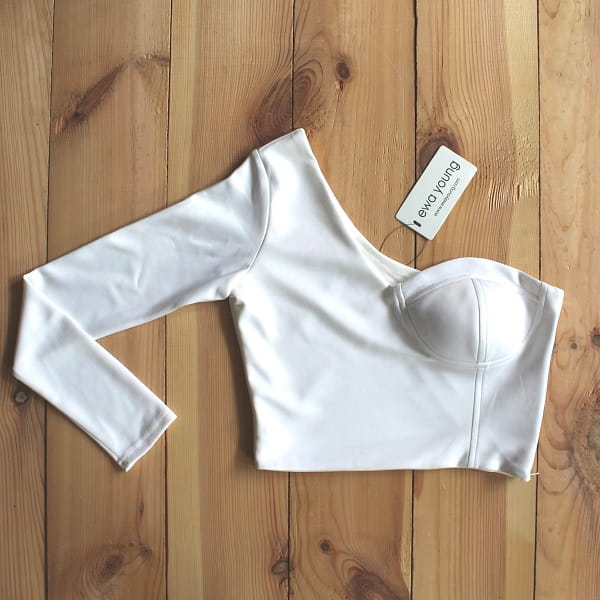 Boss Girl Crop Top - White