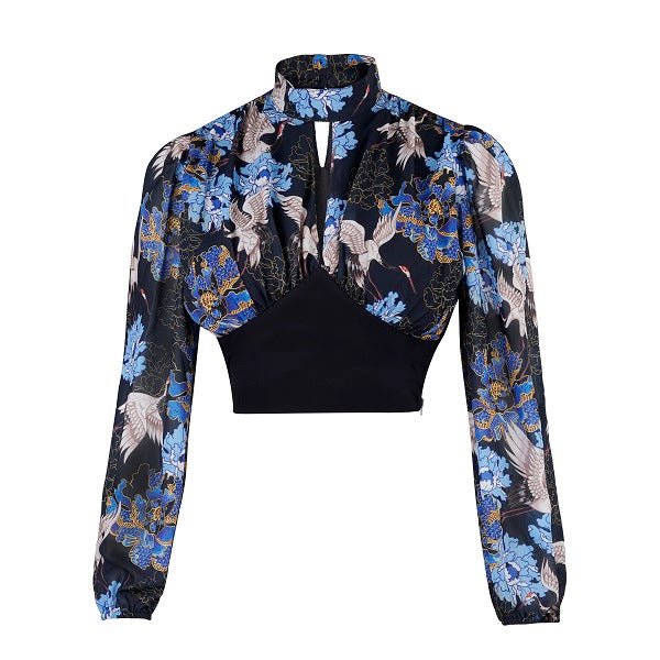 Mystique Crop Top - Royal Blue