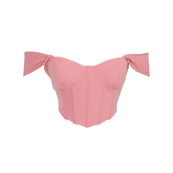 Diana Corset Crop Top - Meadow Pink – ewa young