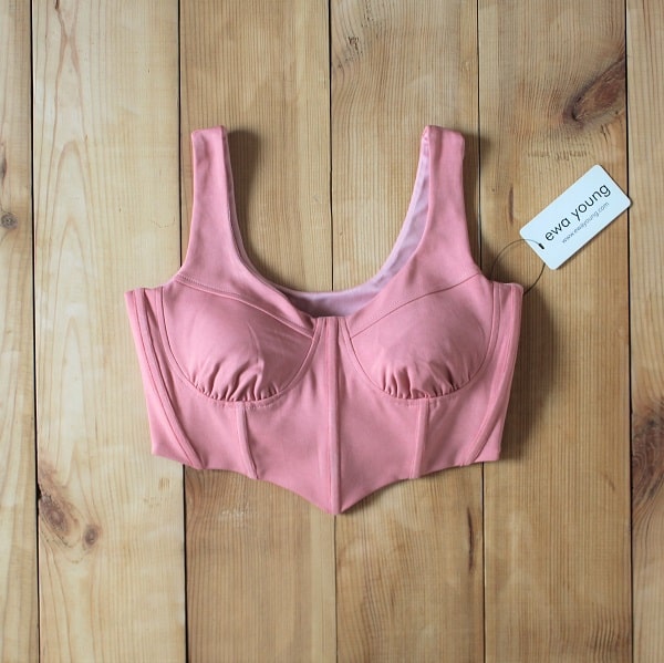 Sydney Crop Top - Powder Pink