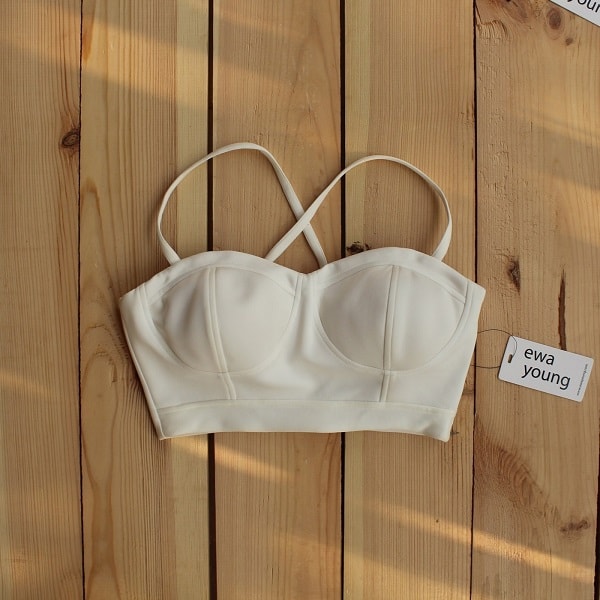 White Senorita Crop Top (Padded)